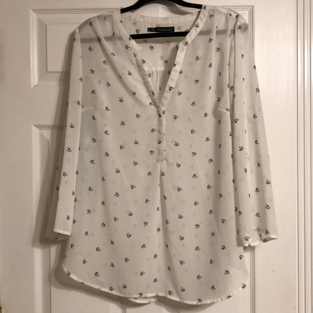 Maurice’s bird blouse
